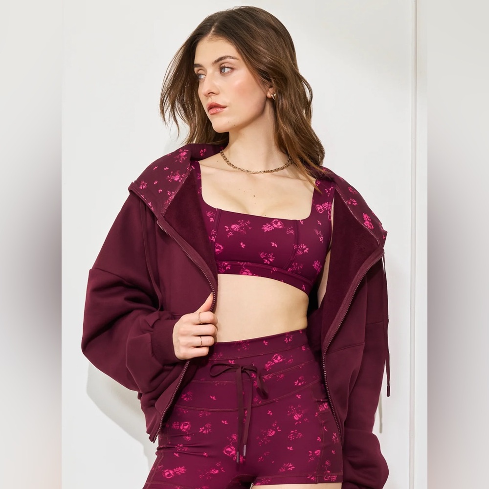 Popflex Zip Cloud Hoodie - Fleur d'amour - S/M